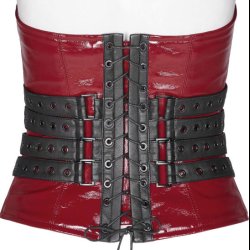 Shibari Doll Red Corset by Punk Rave