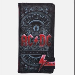 AC DC Black Ice Embossed Wallet 18.5 cm
