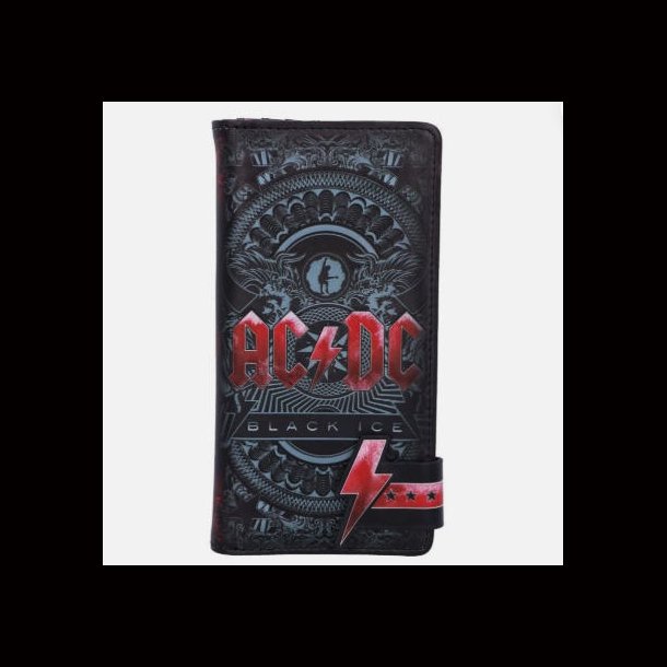 AC DC Black Ice Embossed Wallet 18.5 cm