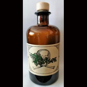 Alchemists Bottle Poison with skull