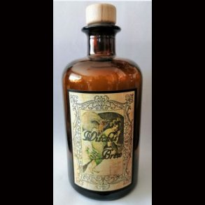   Alchemists Bottle Witches Brew with Owl