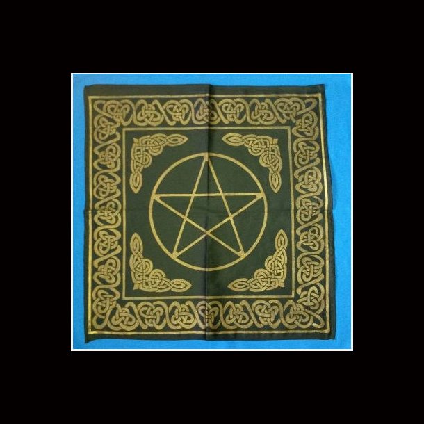 Altar Cloth with celtic patterns and Pentagram