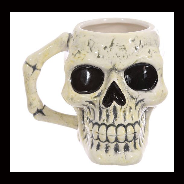 Ancient Skull Head Ceramic Shaped Mug