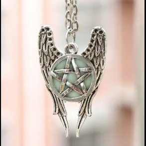 Angel Wings Pentacle Necklace