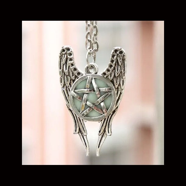Angel Wings Pentacle Necklace