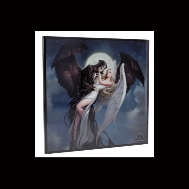 Angel and The Reaper Small Crystal Clear Picture 25 cm