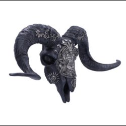 Baphomet's Veneration Skull Wall Plaque 53cm