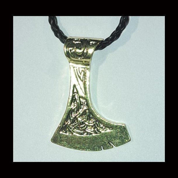Bearded Axe  Pendant Gold