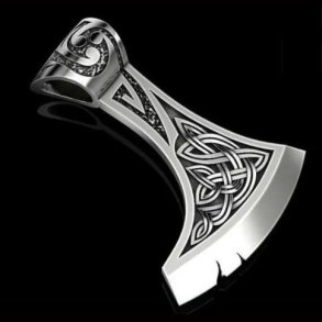 Bearded axe  pendant 