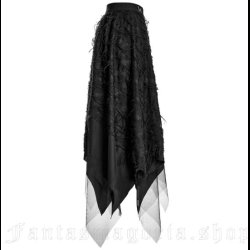 Beautiful Disaster - layered hanky hem skirt by Punk Rave