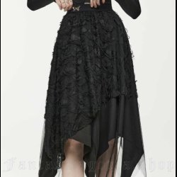 Beautiful Disaster - layered hanky hem skirt by Punk Rave