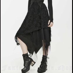 Beautiful Disaster - layered hanky hem skirt by Punk Rave