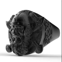 Shield Axe Viking Ring