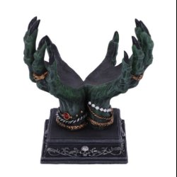 Beyond the Grave Crystal Ball Holder with Ball 15cm