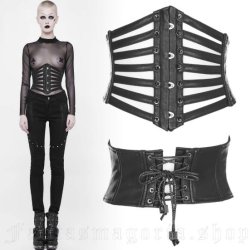 Black Cage Corset by Punk Rave