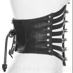 Black Cage Corset by Punk Rave