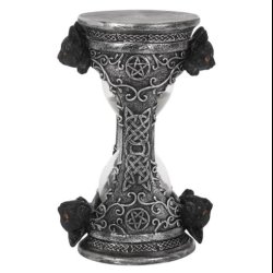 Black Cat Hourglass Timer 17 cm