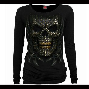 Black Gold Long Sleeve Baggy Top