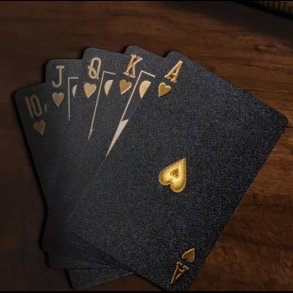 Black Playing Cards, Waterproof