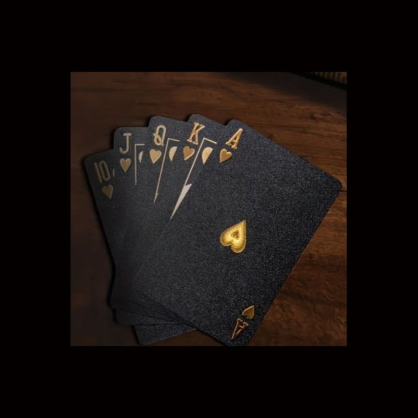 Black Playing Cards, Waterproof