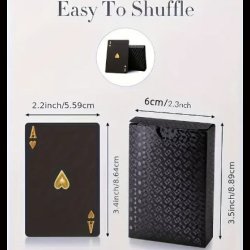 Black Playing Cards, Waterproof