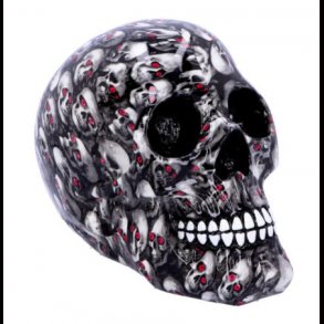 Bloodshot Red Eyed Skull Ornament1 8cm