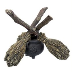 Broomstick Crystal Ball Holder and ball