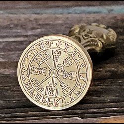 Caligraphy set with goose quill, ink and seal stamp