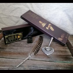 Caligraphy set with turkey Faether and nib holder