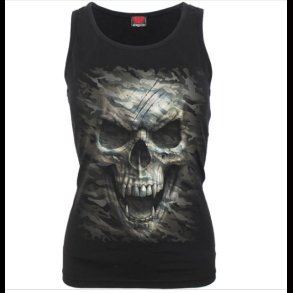 Camo Skull Vest Top