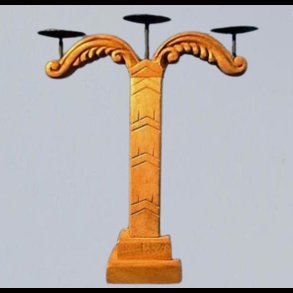 Candleholder Irminsul made of wood