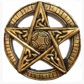 Carved Wooden Pentagram