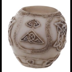 Celtic Half Skull Skull Tea Light Candle Holder