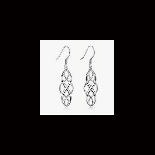 Celtic Knot Hollow Drop Earrings