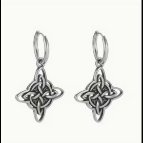 Celtic Knot Hoop Earrings 