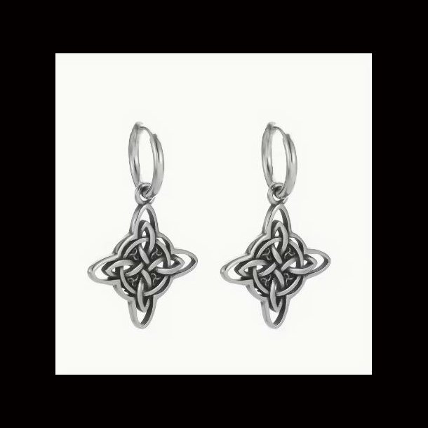 Celtic Knot Hoop Earrings 