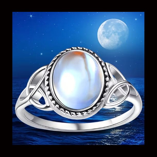 Celtic Moonstone Ring