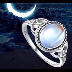 Celtic Moonstone Ring
