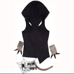 Cheetah Girl T Shirt &amp; Gloves