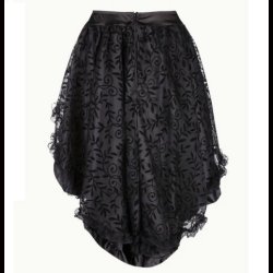 Corset Dress with Black Mesh Skirt 
