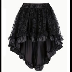 Corset Dress with Black Mesh Skirt 