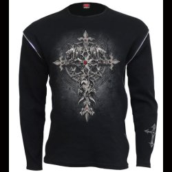 Custodian Zip Side Ribbed Long sleeve T Shirt