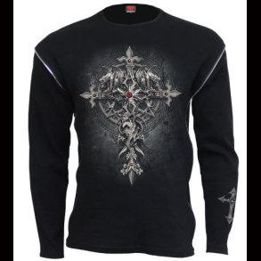 Custodian Zip Side Ribbed Long sleeve T Shirt