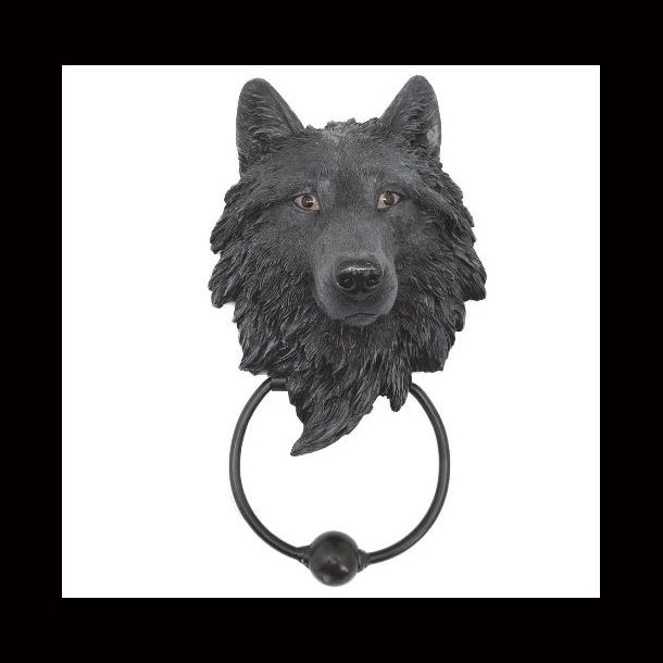 Dark Guardian Wolf Door Knocker