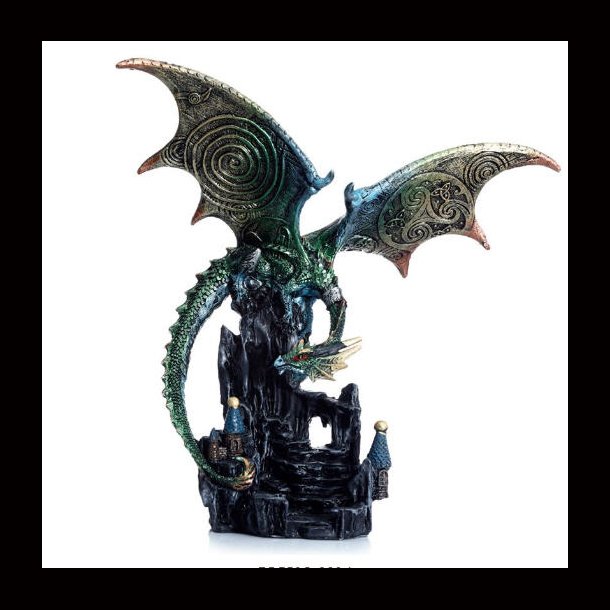 Dark Legends Wings of Magic Silver Castle Guardian Dragon