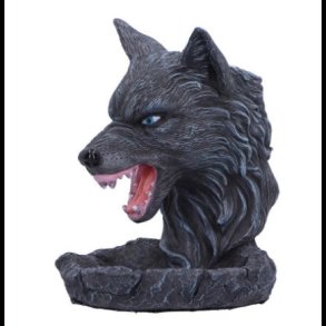 Dark Wolf Backflow Incense Burner 11.5cm