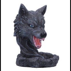 Dark Wolf Backflow Incense Burner 11.5cm
