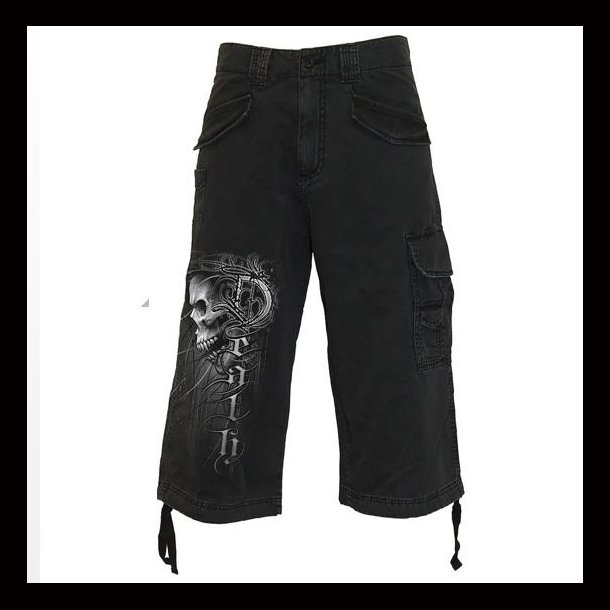 Death Forever - Vintage Cargo Shorts 3/4 Long
