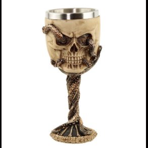 Decorative Bronze Octopus Skull Goblet 