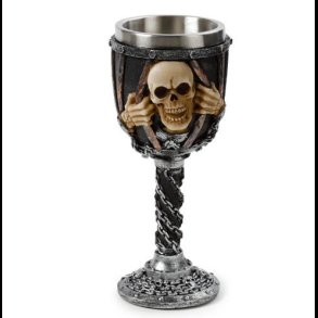 Decorative Skull with Chains Goblet